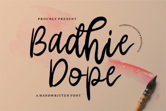Badhie Dope: A Handwritten Font That Elevates Web Design