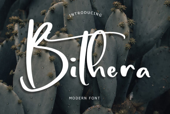 Bithera Font: A Modern Handwritten Typeface for Campaign Design