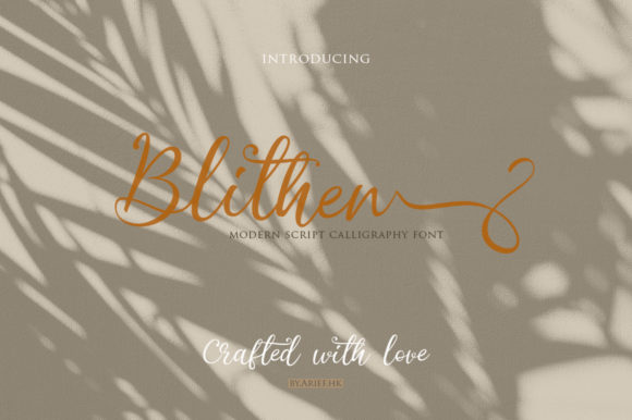 Blithen Font Review: A Sweet Script for Branding with Heart