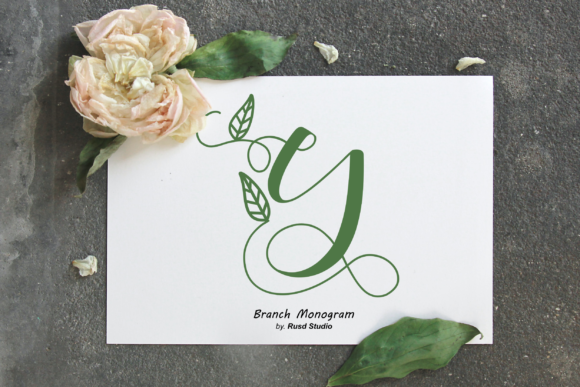 Branch Monogram Font: Elevating Campaigns with Delicate Elegance