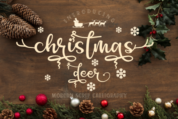 Christmas Deer: A Festive Font for Marketers and Designers