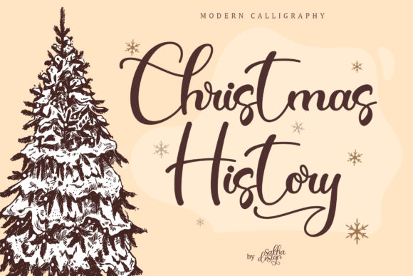 Christmas History Typeface: A Warm Handwritten Font for Editorial Design