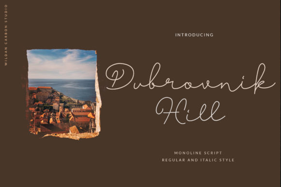 Dubrovnik Hill: A Delicate Handwritten Typeface for Modern Branding