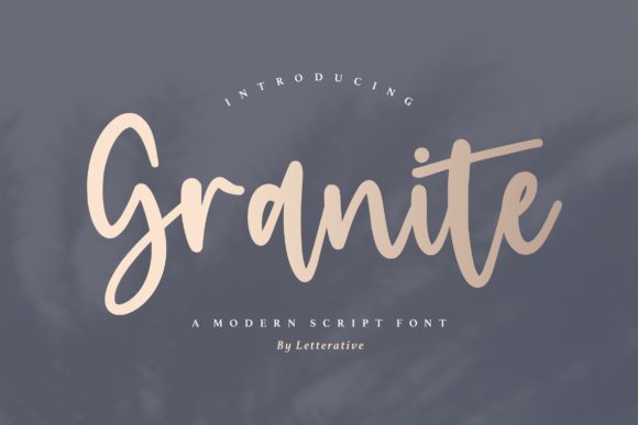 Granite Font: A Handwritten Typeface for Creative Makers