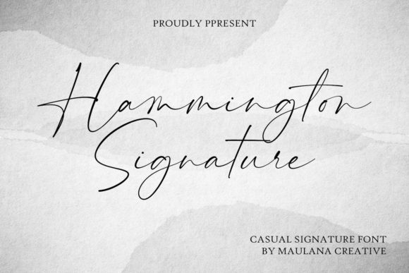 Hammington Signature: A Premium Handwritten Font for Creative Makers