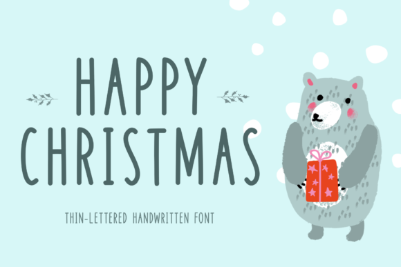 Happy Christmas Font: A Handwritten Typeface for Business Branding