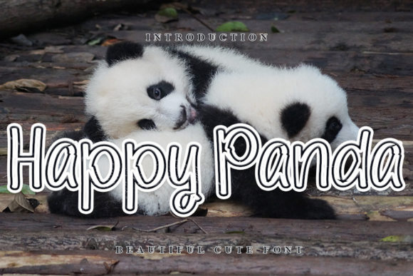 Happy Panda Font: A Whimsical Typeface for Editorial Design