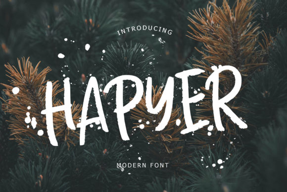 Hapyer: A Modern Handwritten Typeface for Editorial Design