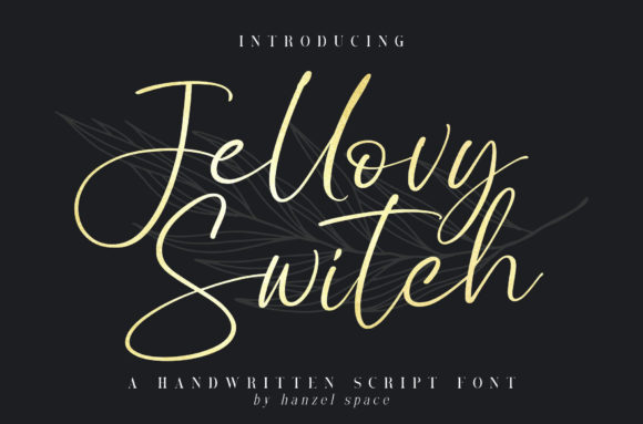 Jellovy Switch: A Handwritten Typeface for Editorial Elegance
