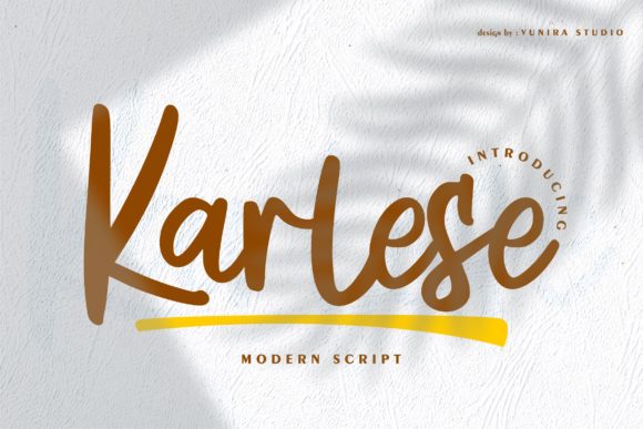 Karlese: A Script Font with Personality