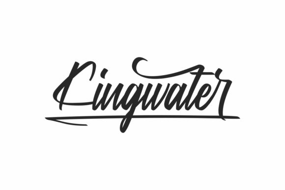 Kingwater Font: A Beautiful Brush Script for Craft Creators