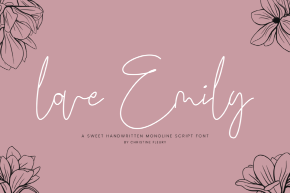 Love Emily: A Handwritten Script Font for Editorial Elegance