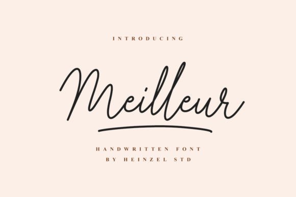 Meilleur: A Handwritten Typeface for Editorial Elegance