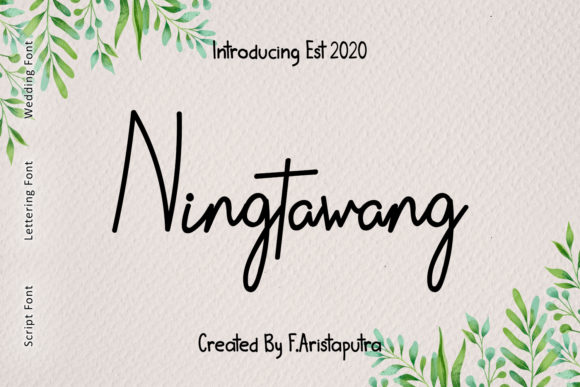 Ningtawang Font: A Classy Handwritten Typeface for Your Brand