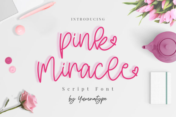 Pink Miracle Font: A Joyful Handwritten Typeface for Creative Branding