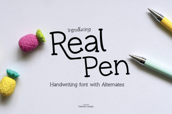 Real Pen Font: A Handwritten Typeface for Editorial Design