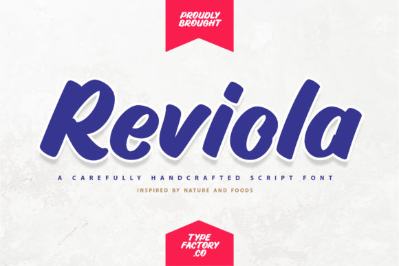 Reviola Font Review: A Bold Handwritten Typeface for Creative Branding
