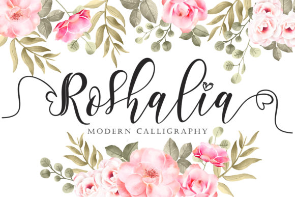 Roshalia Font: A Sweet Script for Editorial Design