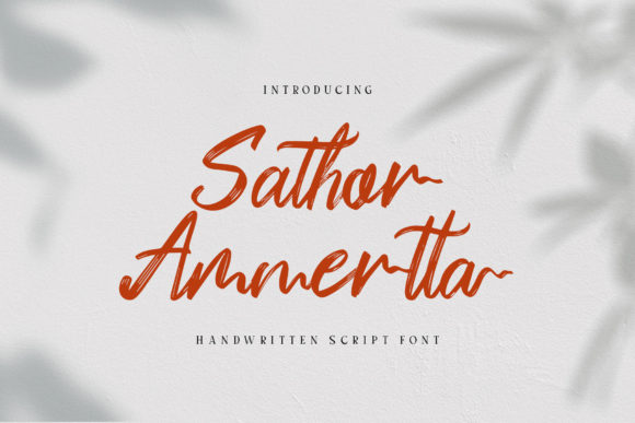 Sathor Ammertta: A Script Font That Elevates Editorial Design