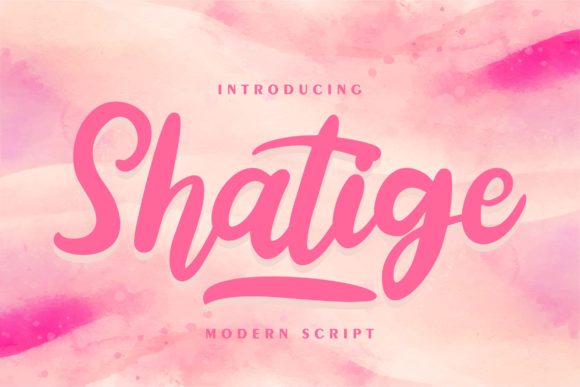 Shatige: A Handwritten Typeface for Editorial Elegance