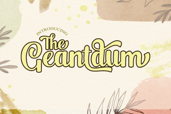 The Geantdum: A Premium Handwritten Typeface for Digital Design
