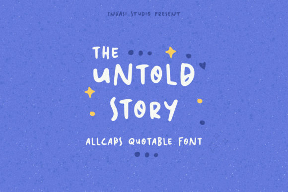The Untold Story Font: A Playful Script for Editorial Design