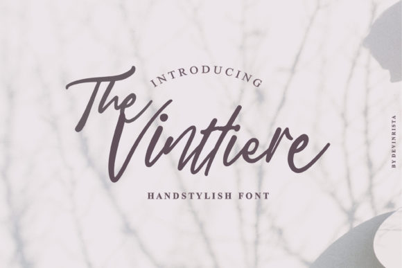 The Vinttiere Font: A Handwritten Typeface for Editorial Elegance