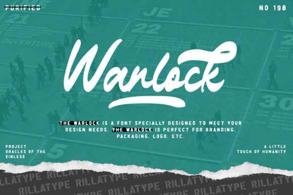 The Warlock Font: A Handwritten Typeface for Digital Branding