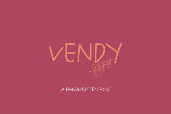Vendy: A Playful Handwritten Font for Craft Creations