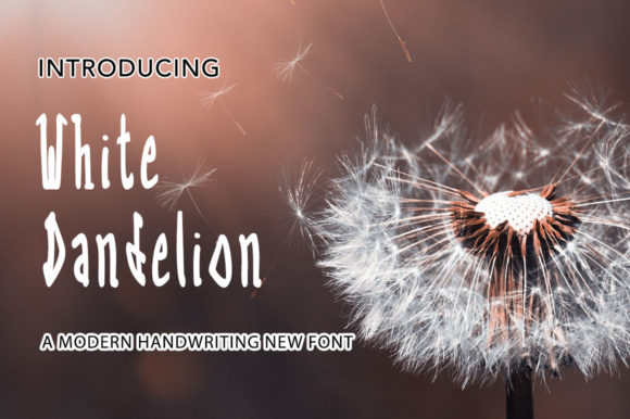 White Dandelion Font: A Handwritten Touch for Your Brand