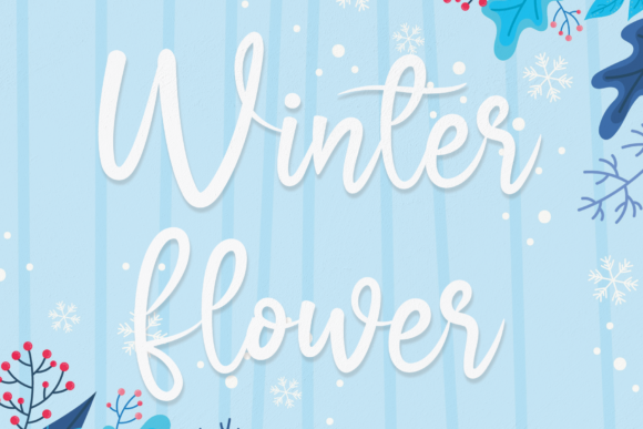 Winter Flower: A Script Font with a Wintery Whisper